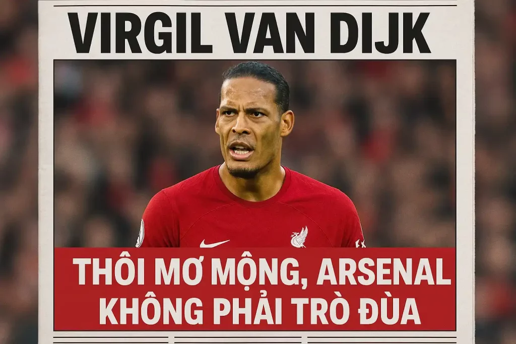 Virgil van Dijk: Thôi mơ mộng, Arsenal không phải trò đùa